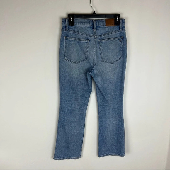 Madewell Cali Demi Button Fly Boot Cut Jeans Size 26 Light Blue - Picture 5 of 7